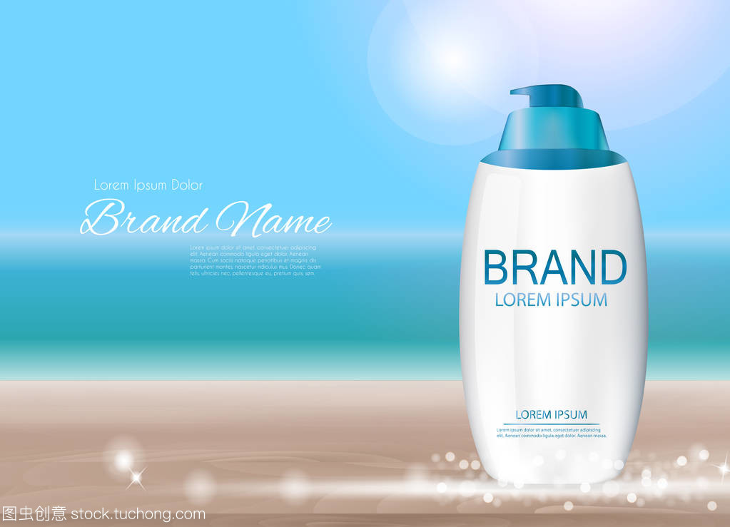 未来美肌 3D现实载体插画在化妆品广告与杂志设计中的革新应用